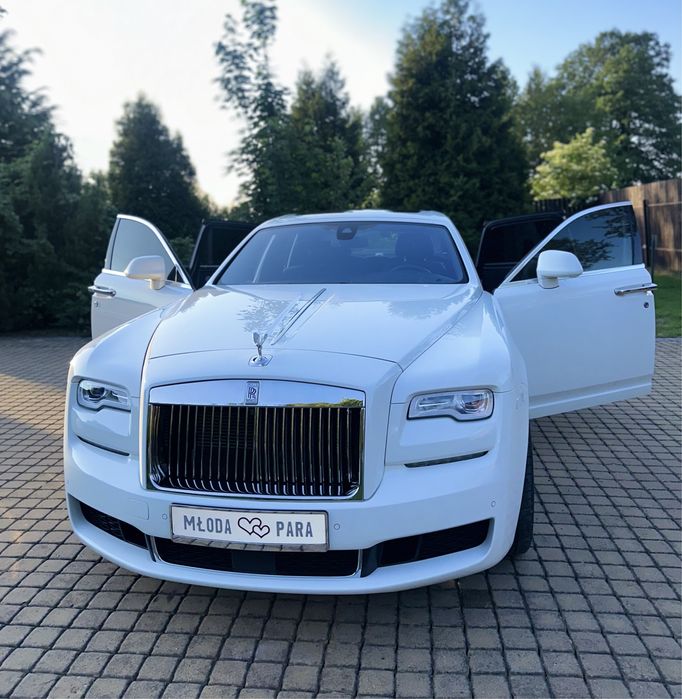 Rolls Roys Nowy biały na slub auto do slubu cala Polska
