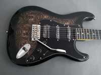 Harley Benton ST-70 HSS Black Paisley Deluxe-gitara typ Stratocaster