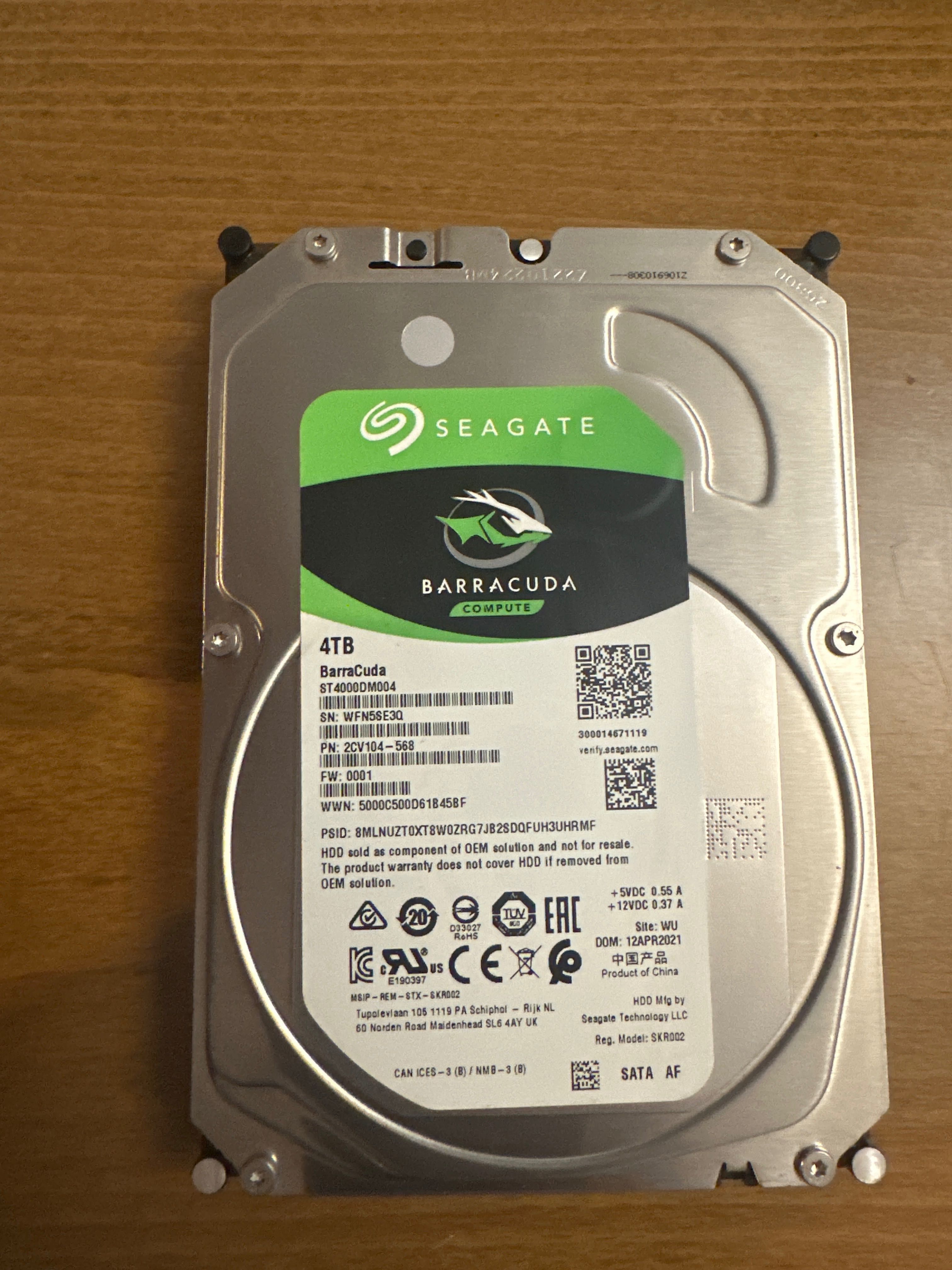 Dysk Twardy Seagate Barracuda Compute 4TB