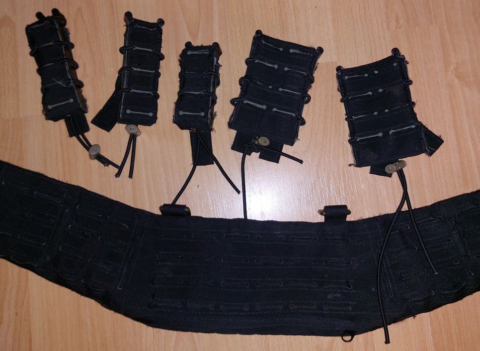 Pas Taktyczny Templars Gear PT1 Belt - czarny rozmiar M plus ładownice