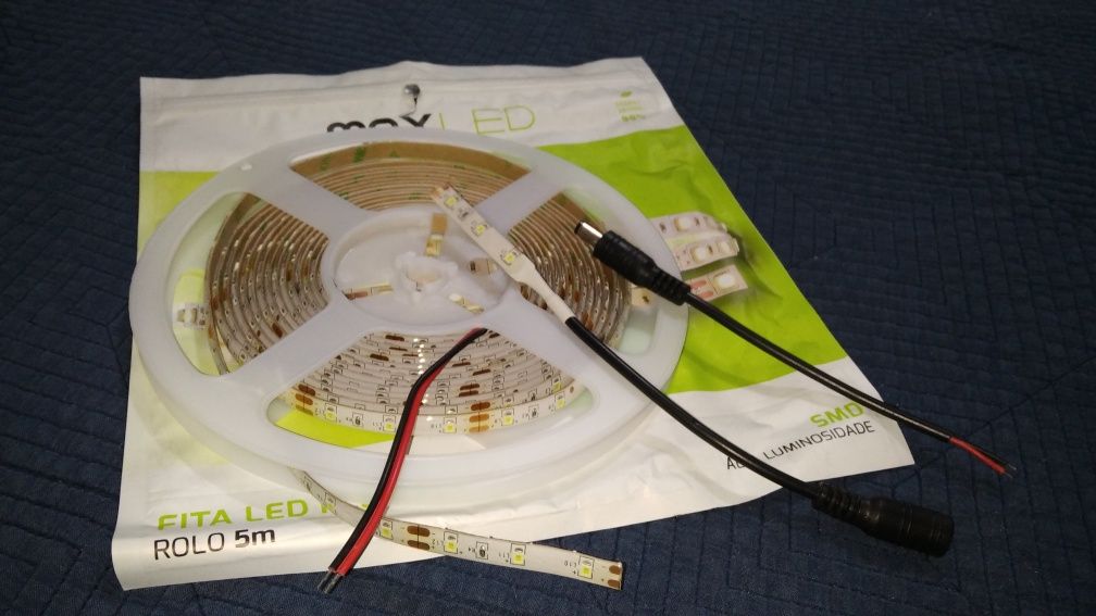 Rolo de 4,5 metros de LED's C/adaptador