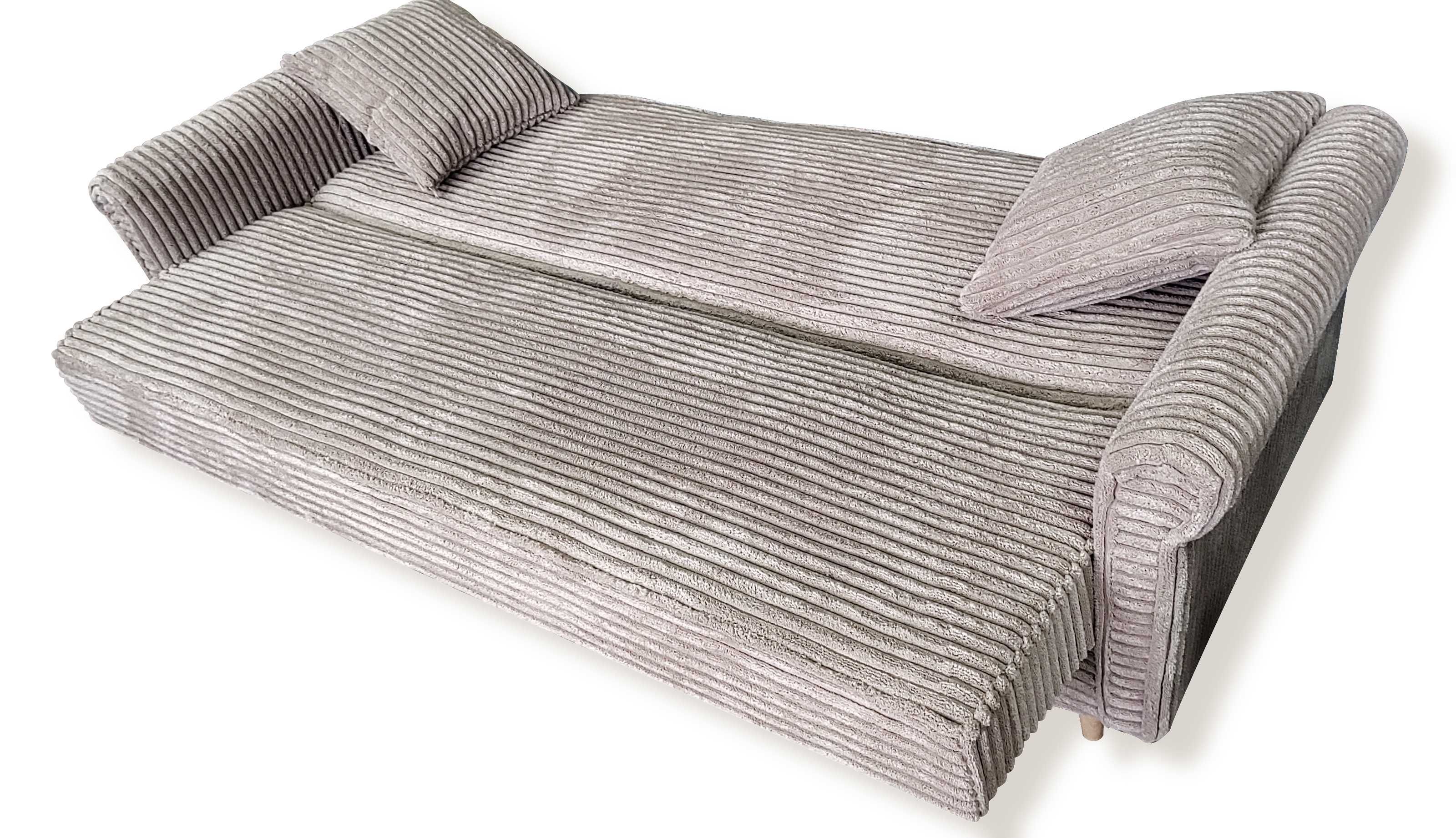 Sofa rozkładana sztruks Kanapa rozkładana Wersalka z pojemnikiem