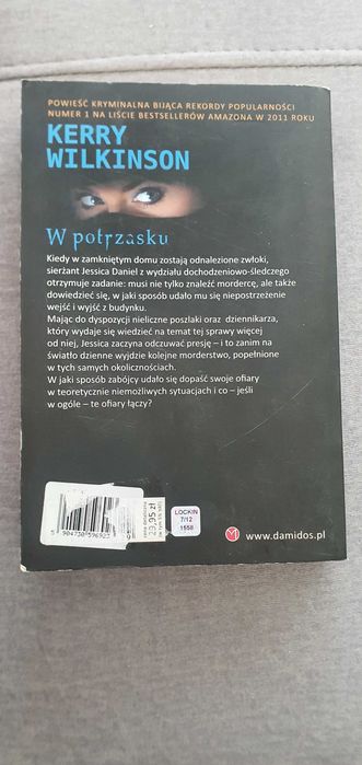 Książka " W potrzasku" Kerry Wilkinson