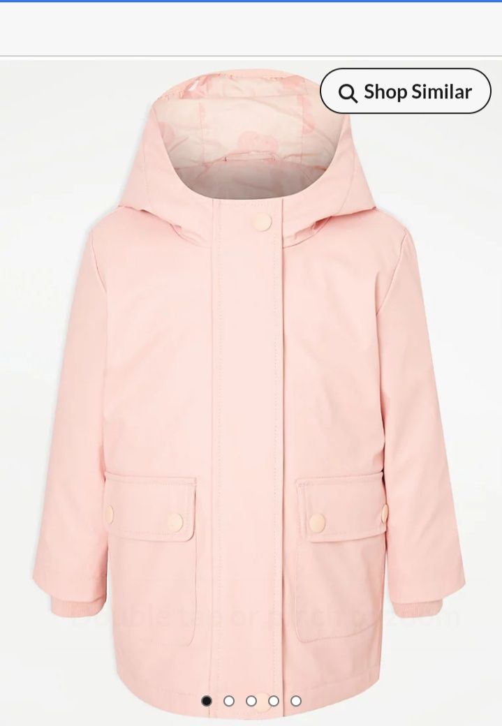 Куртка дощовик George Pink 3 in 1 Fisherman Jacket дівчинка 4-5 років