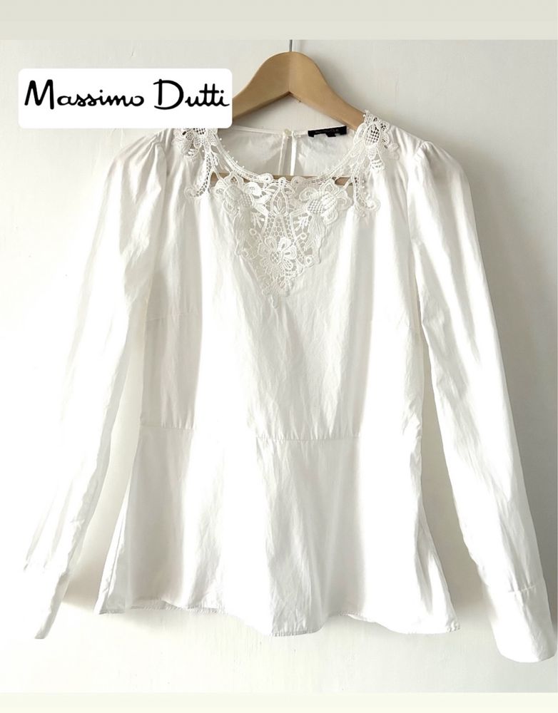 Massimo Dutti biala bluzka