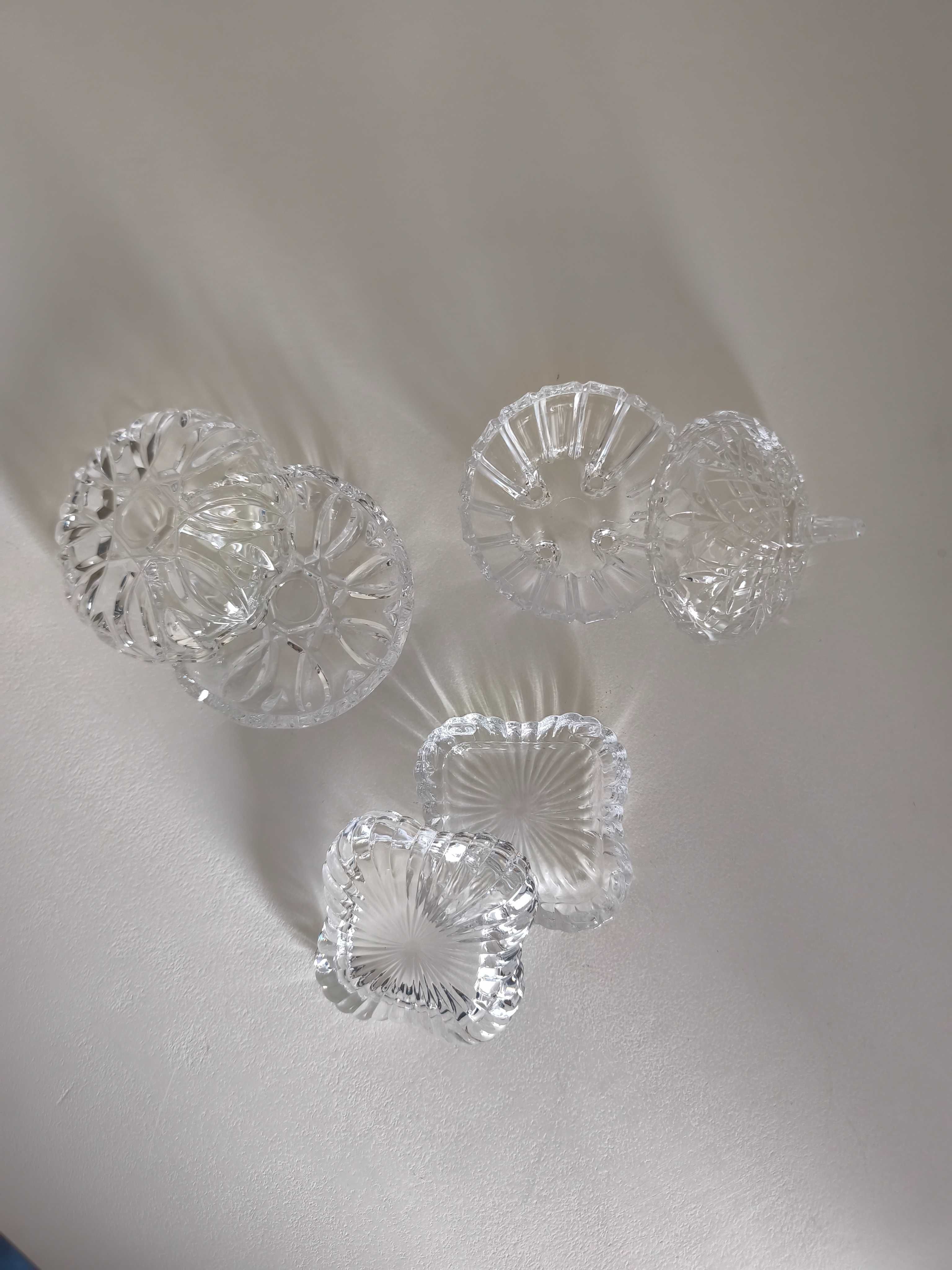 Conjunto de 3 guarda joias em cristal D'Arques