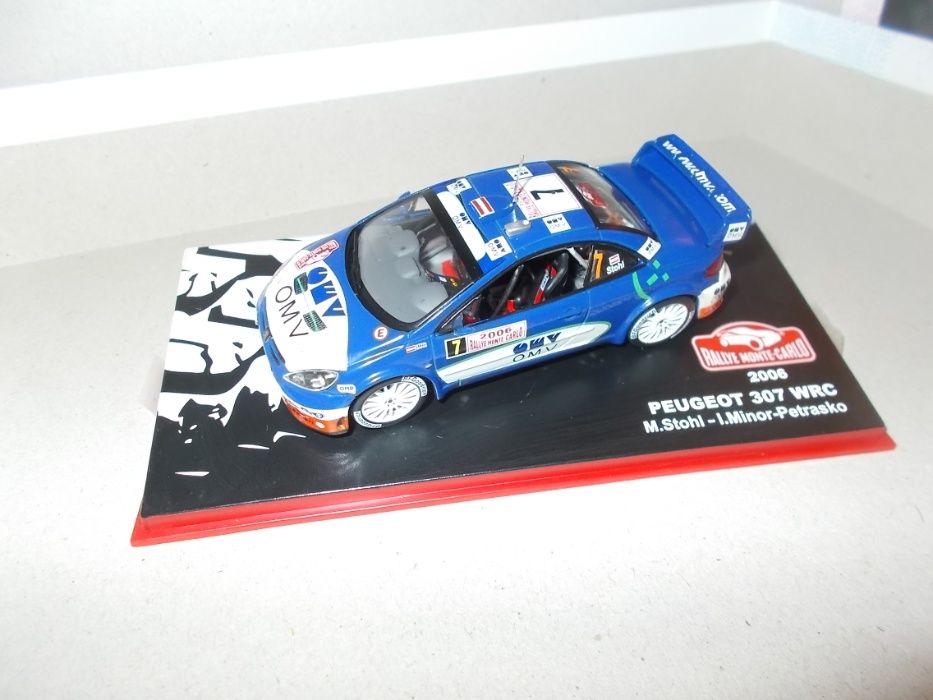 Miniatura de rally com defeito