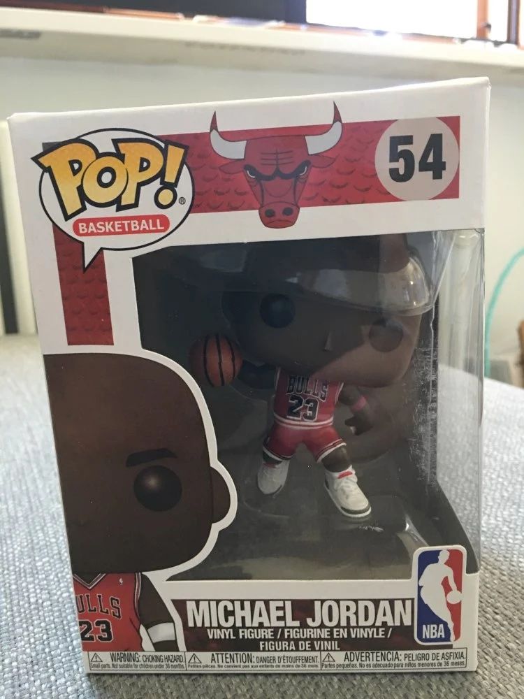 Figura Funko Pop Basquete, figura colecionável do Michael Jordan #54