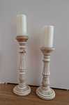 Vendo castiçais/candelabros em madeira