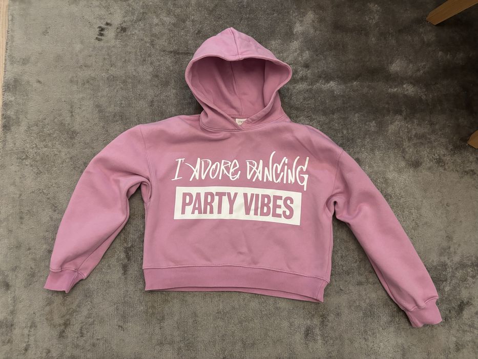 Zara dres różowy 164 bluza z kapturem i spodnie