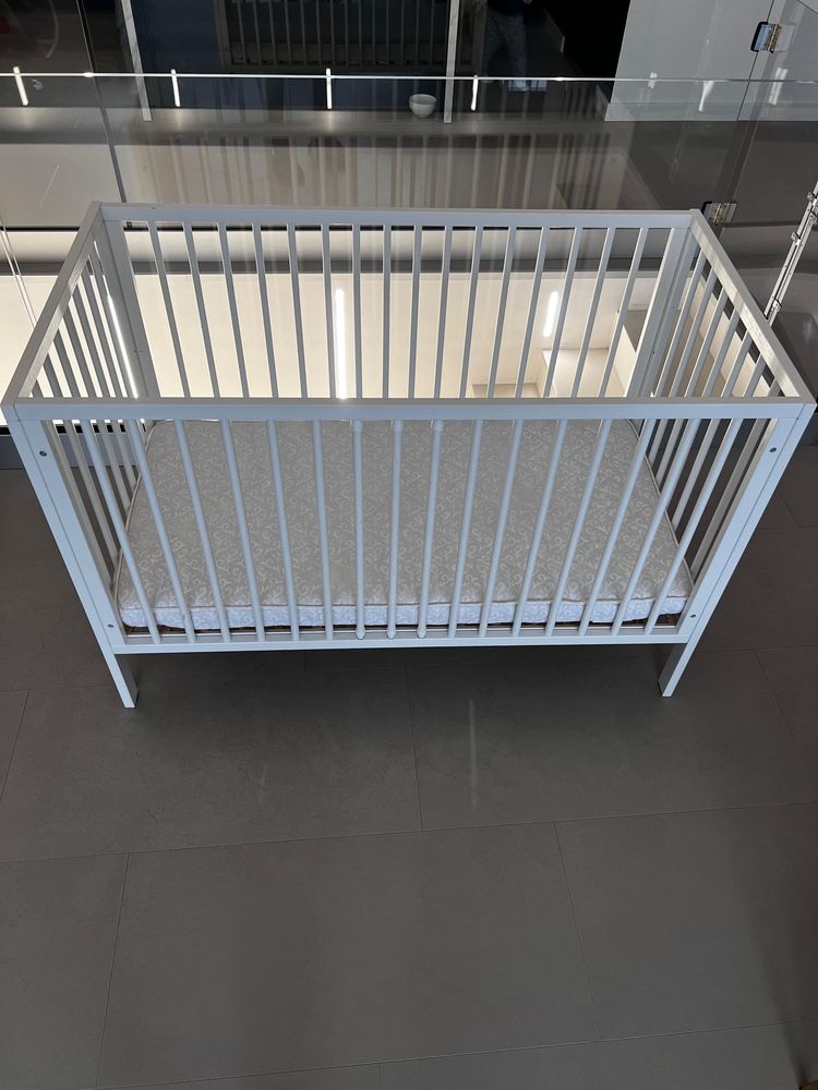 Łóżeczko niemowlęce dziecięce 120x60 białe