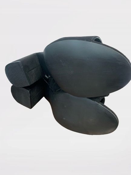 Stradivarius 38 Czarne Sandałki Na Klocku K3