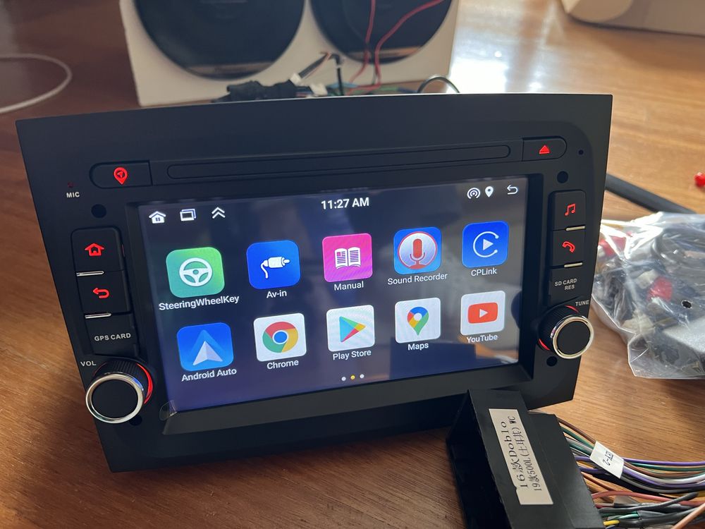 Radio android fiat doblo Carplay android auto Novo