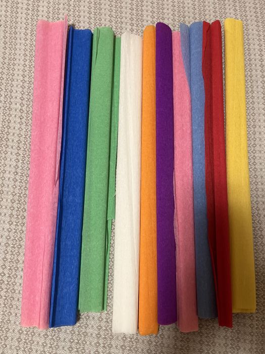 Креп-папір, гофробуга (жатка)