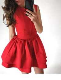 Sukienka 38 M czerwona elegancka andrzejki sylwester wesele