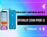 Ekran wyświetlacz ORYGINALNY iPhone XS+ SZKŁO Hartowane I USZCZELKA