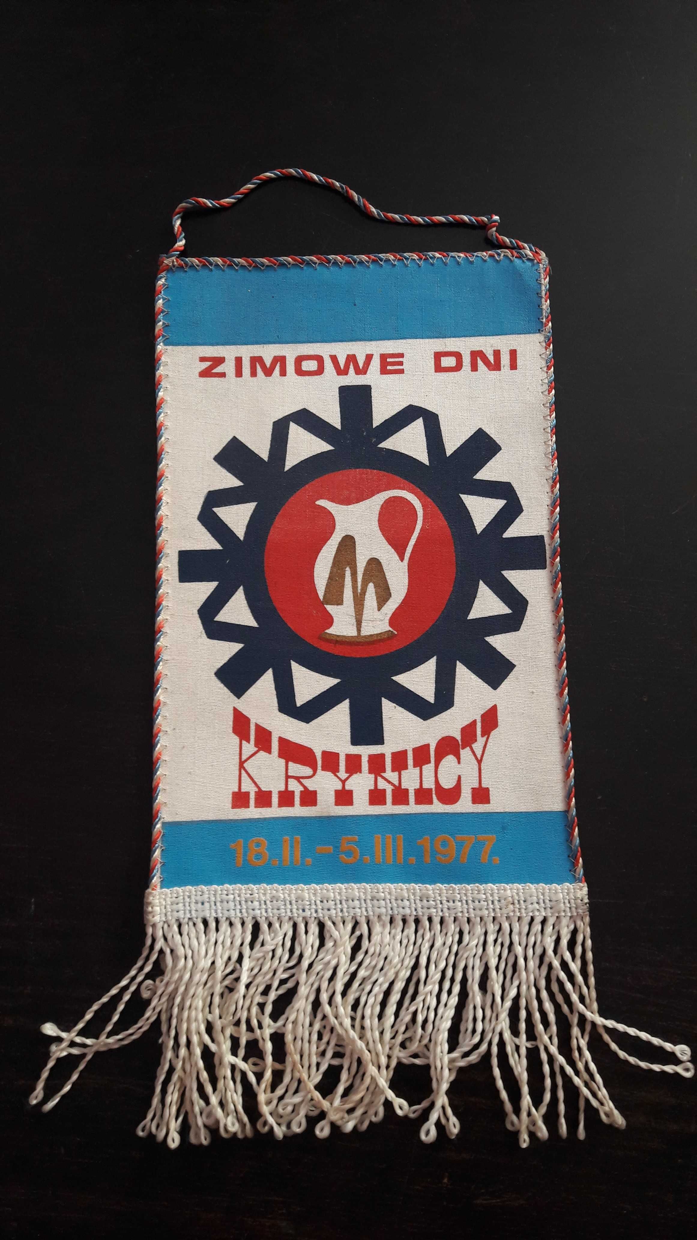 Proporczyk VII Ogólnopolskie Zimowe Igrzyska Młodzieży Szkolnej 1977