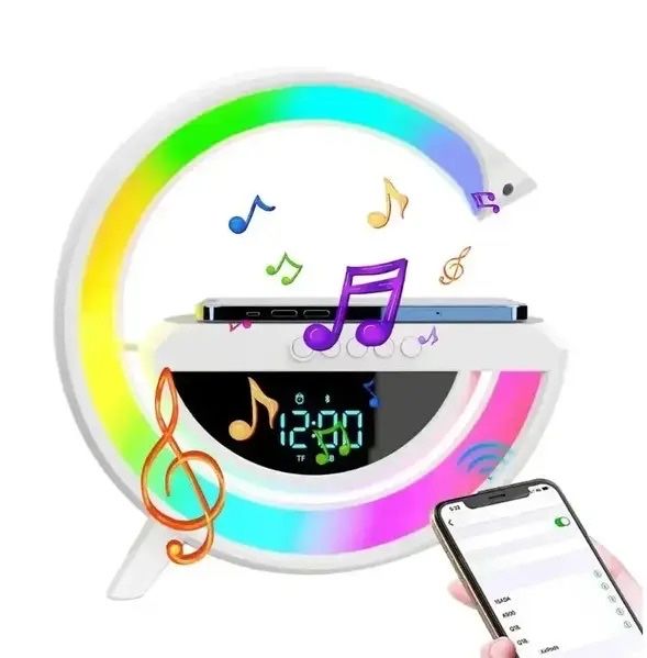 Умный RGB светильник HM-2301 с FM радио подсветкой и Bluetooth