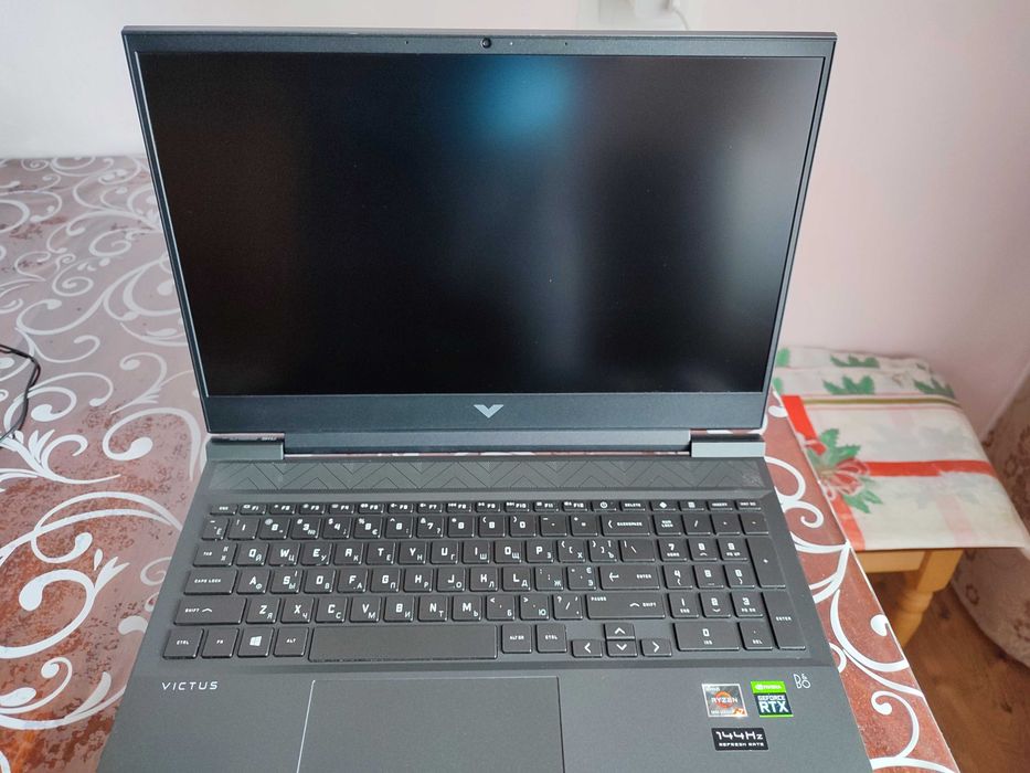 Ноутбук HP Victus 16. AMD Ryzen 7 5800H. RTX 3060-6GB. Ram32. SSD 1tb