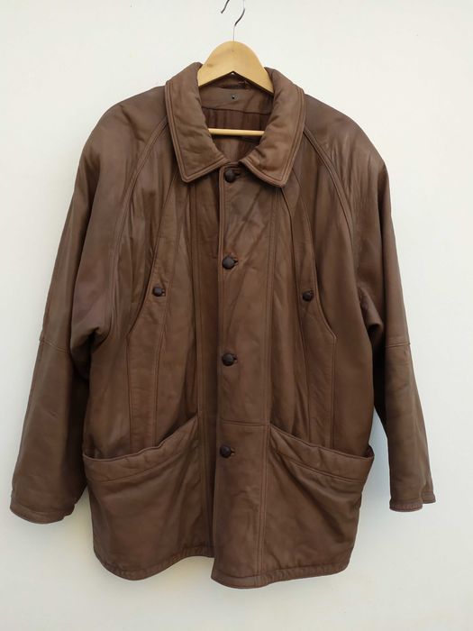 Blusão/Parka pele genuina tam. XXL, cor camel