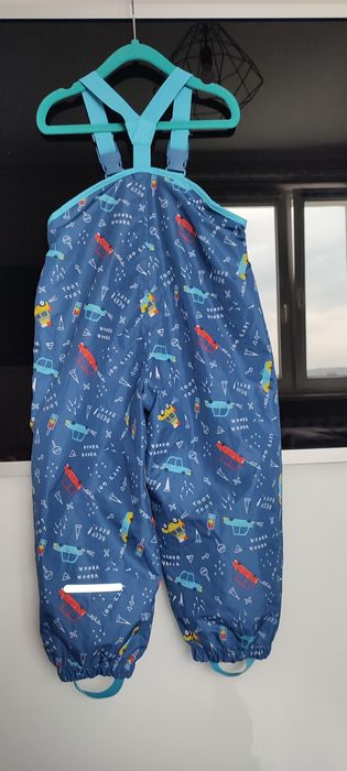 Spodnie chłopięce termiczne przeciwdeszczowe ocieplane 98/104
