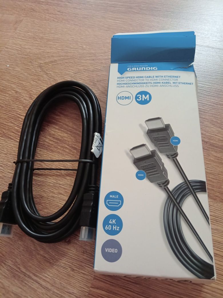 Kabel Hdmi 3 metry Grundig, nowy