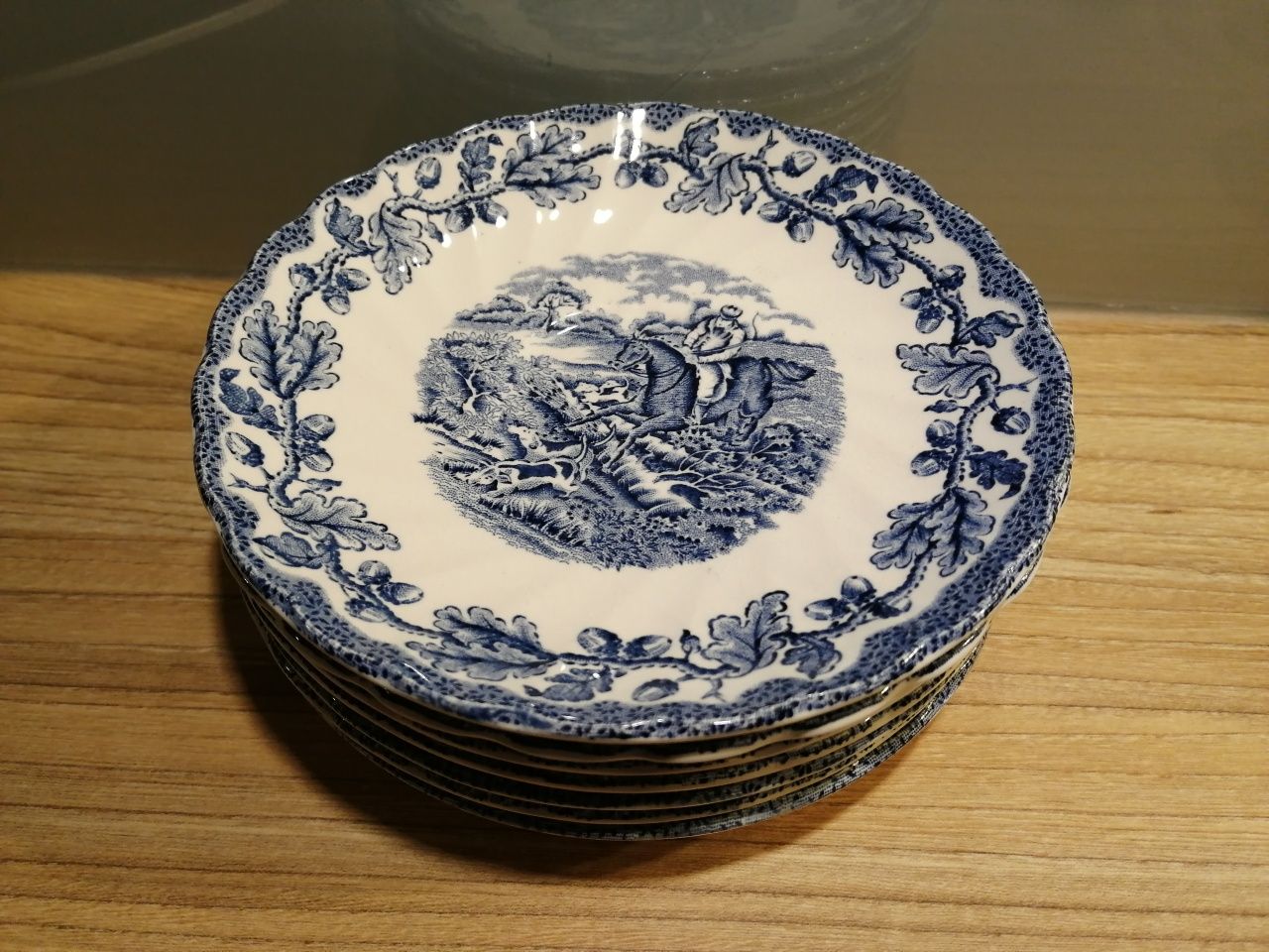 Talerzyki pod filiżanki Myotts Country life angielska porcelana