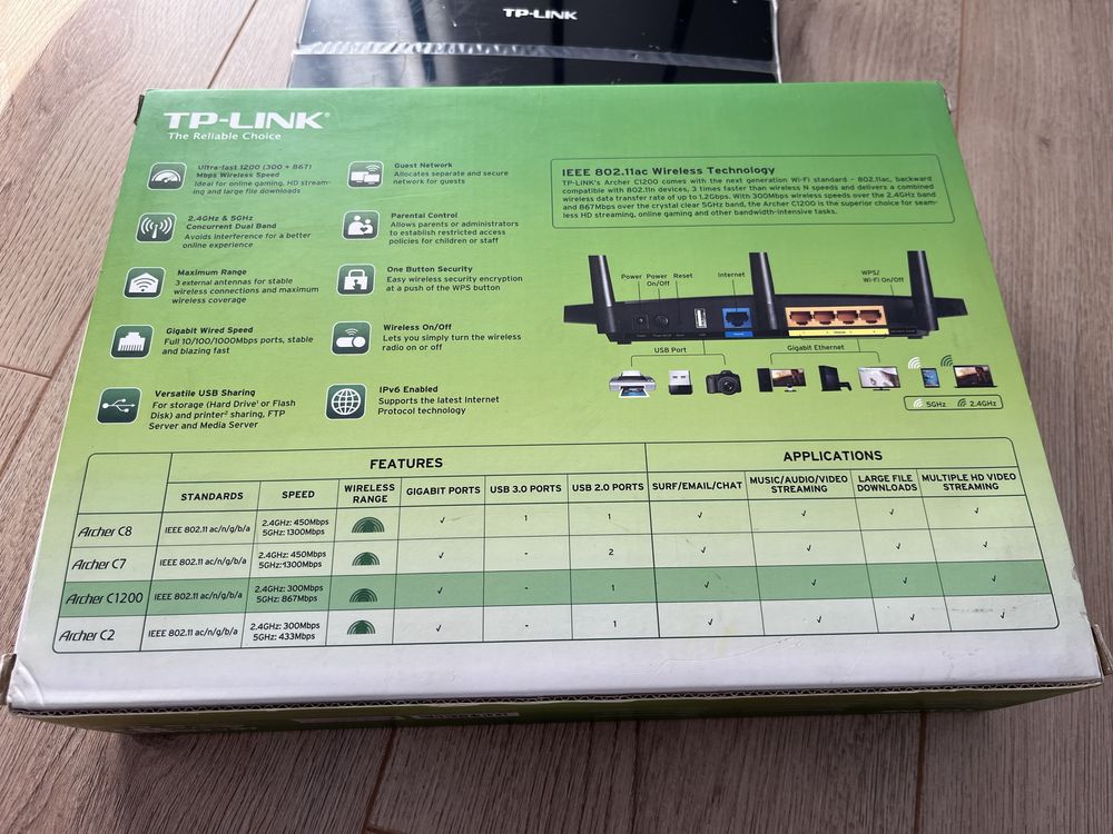 Маршрутизатор, роутер, модем TP-Link Archer C1200, v.1.0