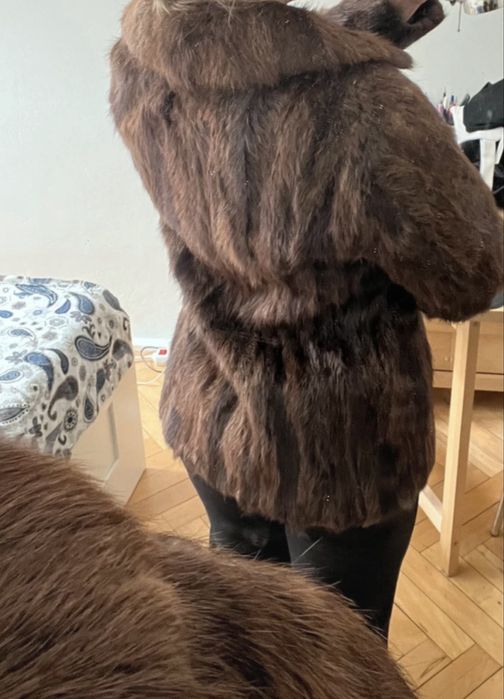 Futro naturalne z nutrii Vintage Retro