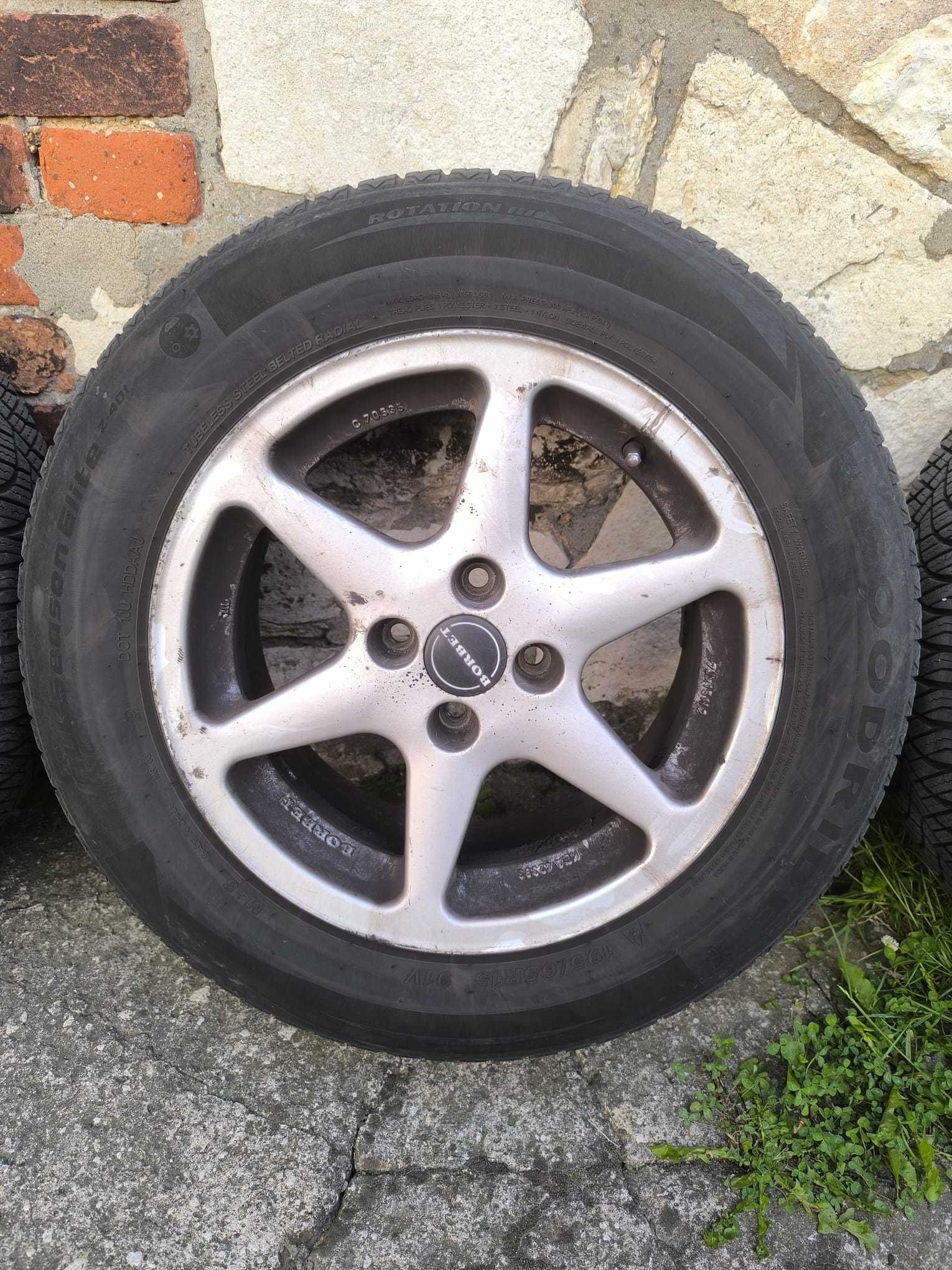 Koła Aluminiowe Borbet VW, OPEL, 4x100 7Jx15H2