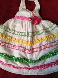 Sukienka dla małej księżniczki Jessica Ann 12m-cy