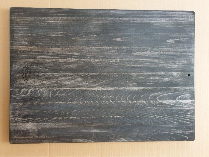 Rzeźba karta as pik drewno czaszka 39,5x55cm