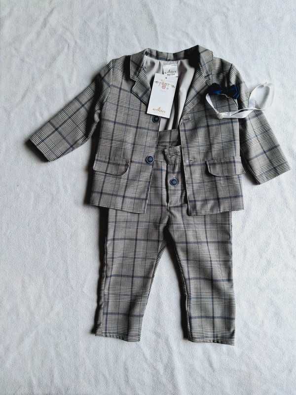 Elegancki komplet garnitur komplet dla niemowlaka chrzest Artex 80/12m