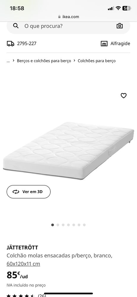 Berço Ikea + Colchão