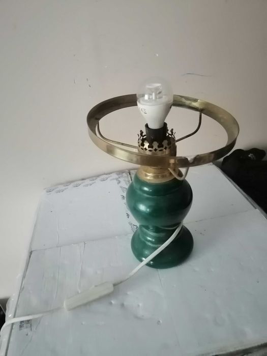 stara lampa szklana   stolowa vintage retro