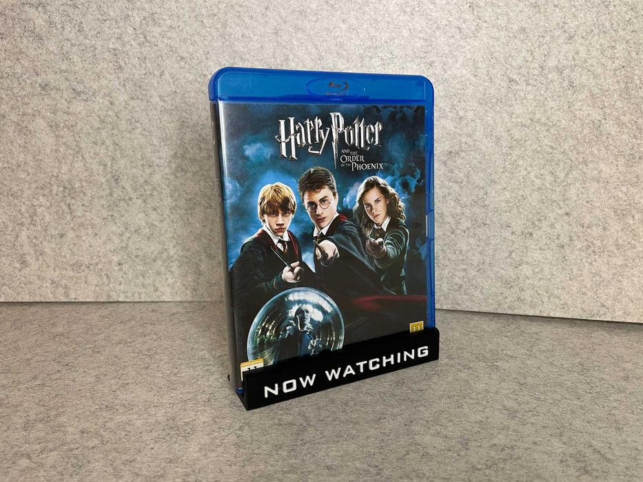 Stojak podstawka na DVD, BluRay "Now Watching" czarna