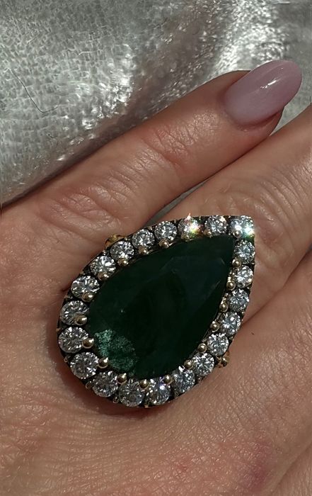 Кольцо Хюрем Султан з діамантами каблучка кільце кольцо Hurrem Sultan