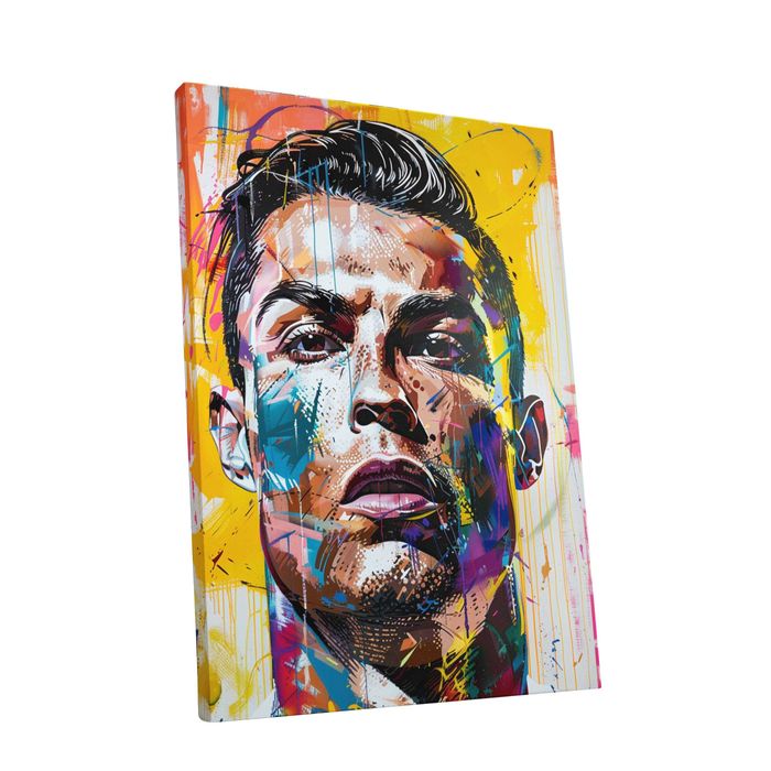 Obraz na płótnie Cristiano Ronaldo CR7 30x40 - Nowoczesny Portret