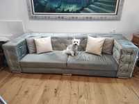 Kanapa sofa typu chesterfild 260cm okazja szary kolor