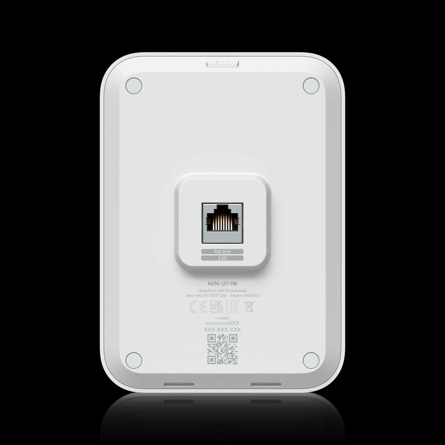 Punkt dostępowy Ubiquiti Unifi U7-InWall U7-IW Wifi7 3x RJ45 2.5Gbps