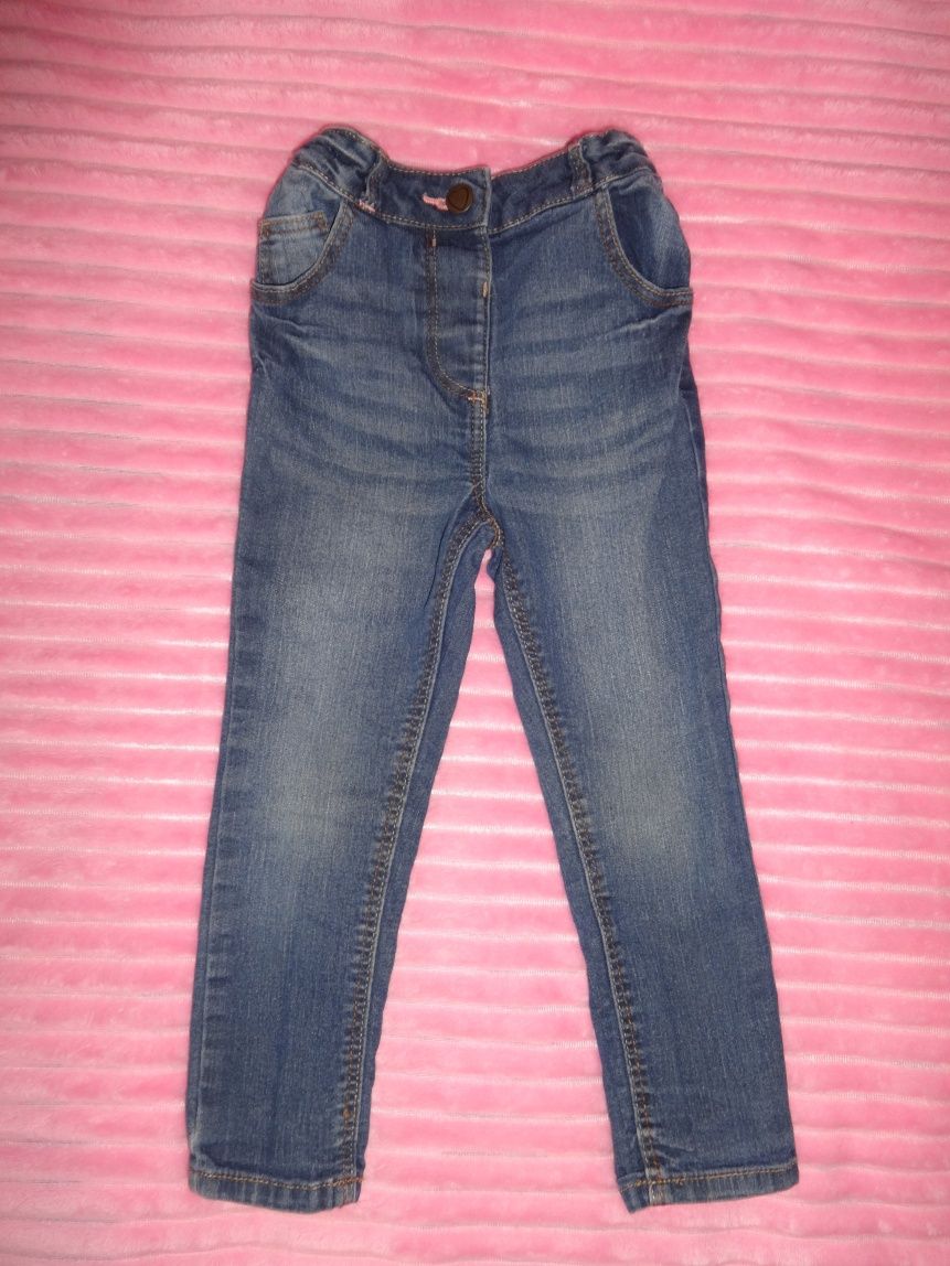 George крутые модные синие джинсы скинни на девочку 2 3 года 92-98см