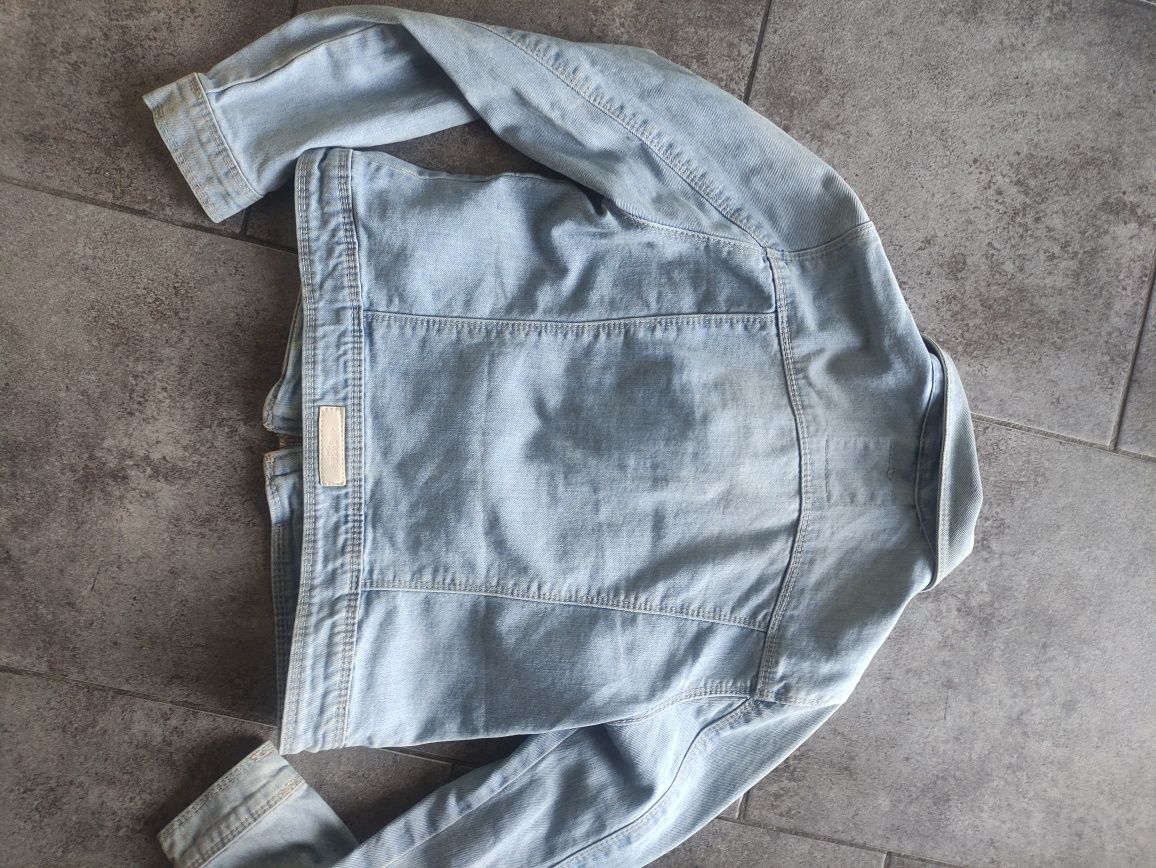 Kurtk jeans z ozdobnym przodem