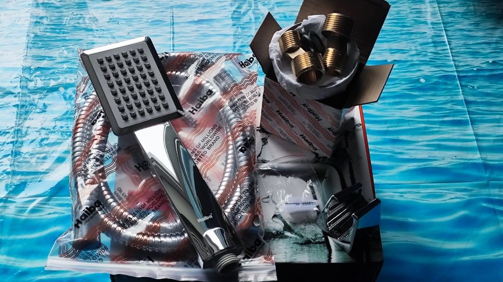 Смеситель, змiшувач для ванны Haiba Kubus 009 Euro 100% латунь