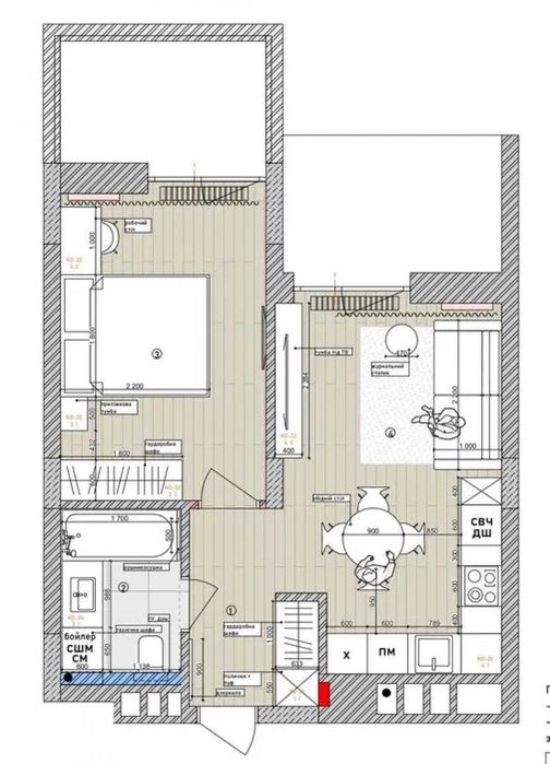 ЖК Unit Home | Джонса Ґарета 12 | Балкон | Центр | ЖК Юніт Хоум