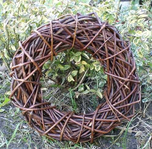 Wianek wiklinowy Wianki Dekoracja Wianek Wiklina Ozdoby Florystyka PL