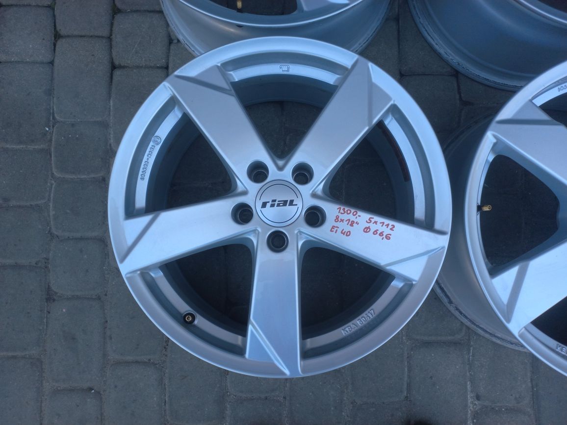 Felgi aluminiowe 18" 5x112 do Audi, VW, Skoda

-Felgi alumin