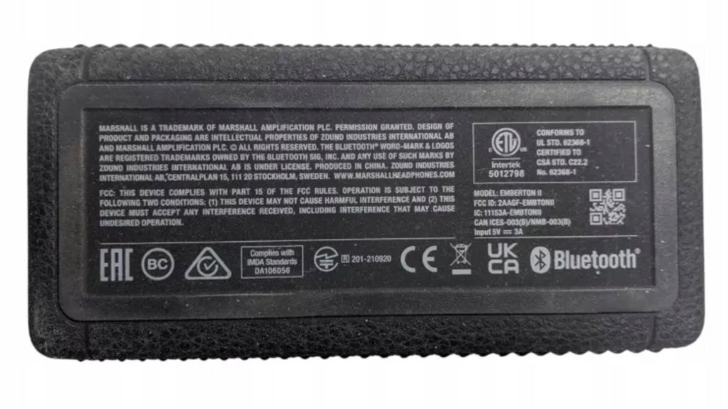 Głośnik bluetooth Marshall emberton II