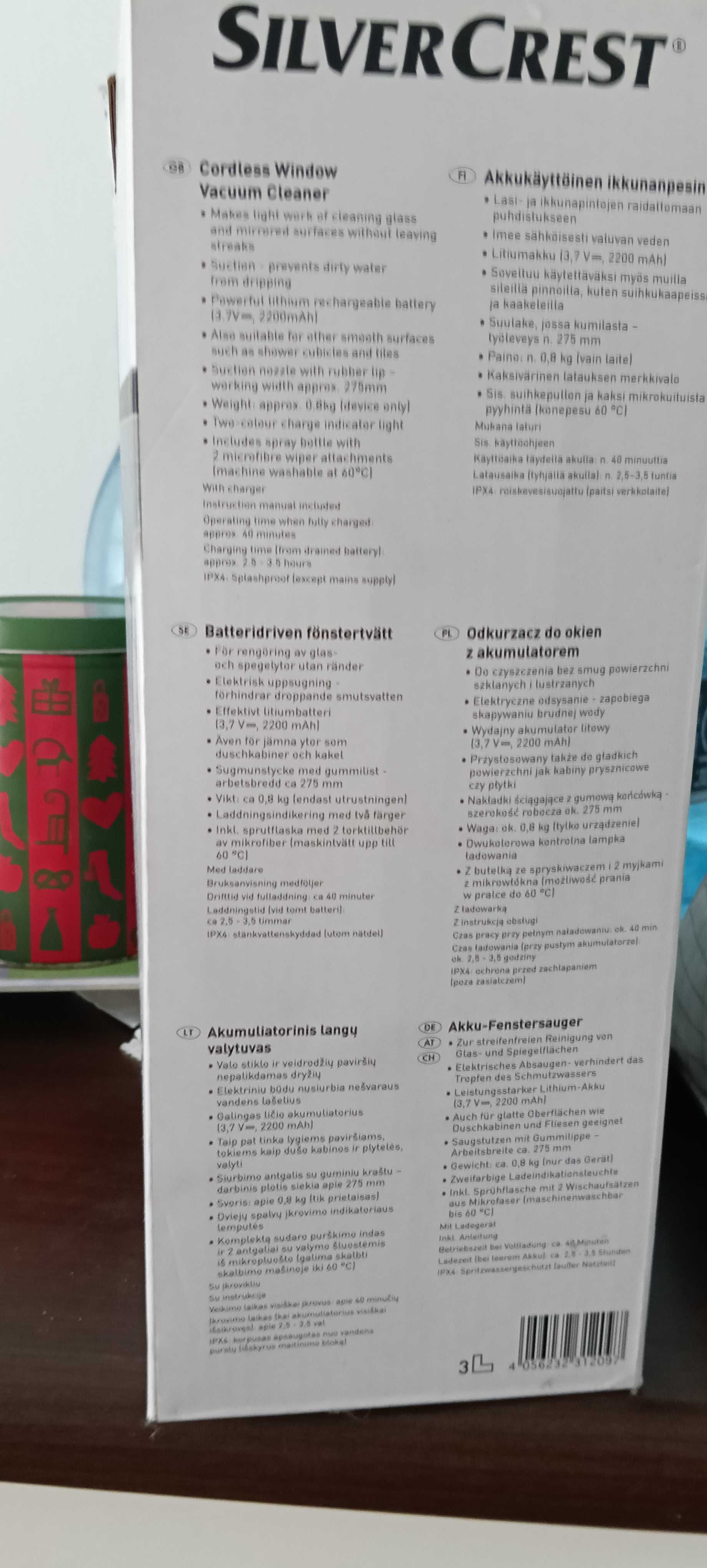 Elektryczna ściągacza do okien. Lidl