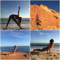 Yoga à beira do oceano
