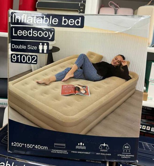 матрас само надувной  кровать ліжко 200 × 150 × 40 матрац акум подушки